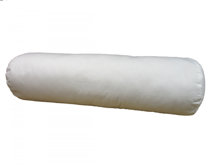 imbottitura per cuscino cilindrico, 100% poliestere, bianco, lung. 40 cm x  12 cm
