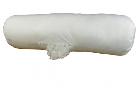 Nackenrolle Fllung mit 100% Faserbllchen, weiss, 60 cm lang x  20 cm