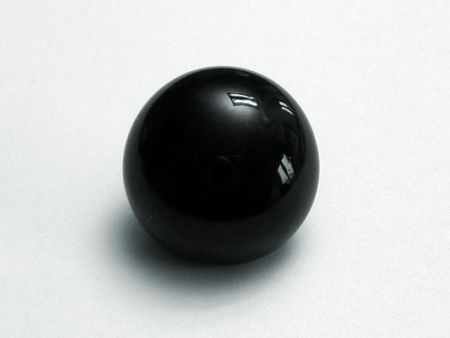Brenaugen schwarz, aus Glas an se, 6 mm 