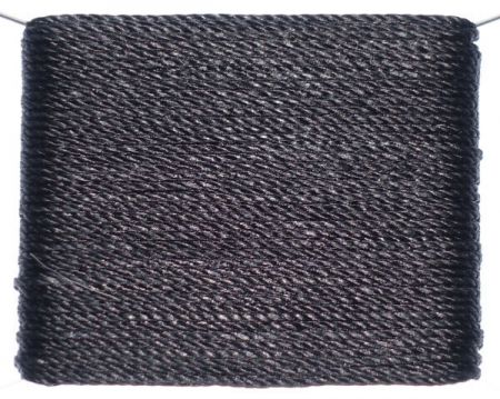 Sattlergarn, Ledergarn gewachst, aus Polyester, schwarz