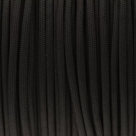 Paracord schwarz, 550 Seil - 4 mm, Typ 3, aus Nylon