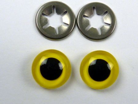 Occhi per civetta, gialli, 18 mm 