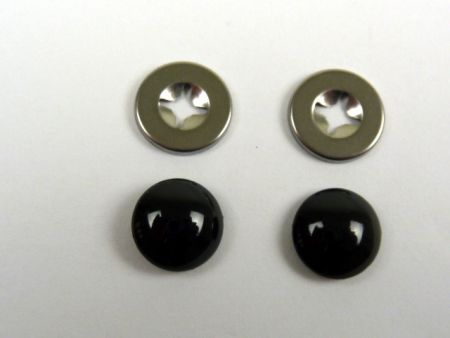 Occhi da orsacchiotto, nero, diametro 12 mm