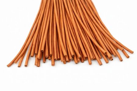 Lederband orange, rund � 2 mm, 1 m lang, echtes Rindsleder