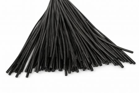 Lederband schwarz, rund � 2 mm, 1 m lang, echtes Rindsleder