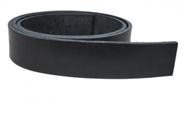 Grtelriemen aus echtem Leder, schwarz, ohne Schnalle, 120 cm lang, 38 mm breit