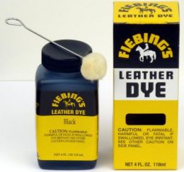 Lederfarbe schwarz, 118 ml