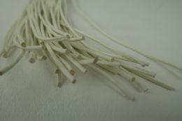 Lederband weiss, rund,  2 mm, 1 m lang