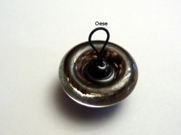 Brenaugen dunkelbraun, aus Glas an se, 6 mm 