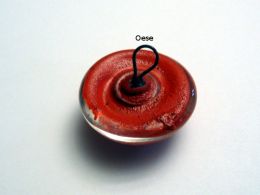 Bastelaugen rot, aus Glas an se, 7 mm 