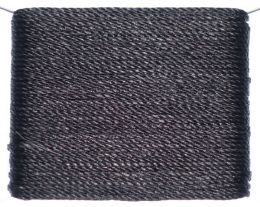 Sattlergarn, Ledergarn gewachst, aus Polyester, schwarz