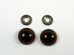 Brenaugen braun, 14 mm 