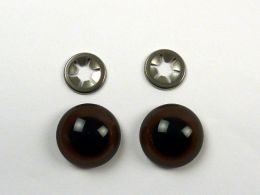 Brenaugen braun, 16 mm 