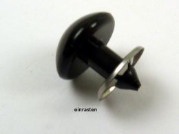 B�renaugen schwarz, 14 mm �, Sicherheitsaugen