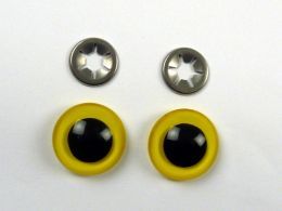 Eulenaugen, gelb, 14 mm �