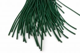 Lederband gr�n, rund � 2 mm, 1 m lang, echtes Rindsleder