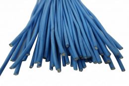 Lederband hellblau, rund � 2 mm, 1 m lang, echtes Rindsleder