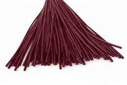 Lederband rot, rund � 2 mm, 1 m lang, echtes Rindsleder