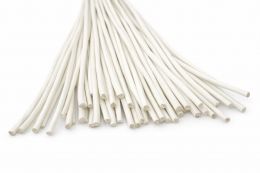 Lederband weiss, rund � 2 mm, 1 m lang, echtes Rindsleder